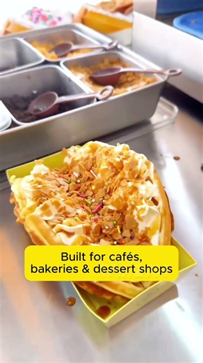 Commercial Electric Waffle Maker Professional Snack Equipment for Restaurants, Cafes & Businesses