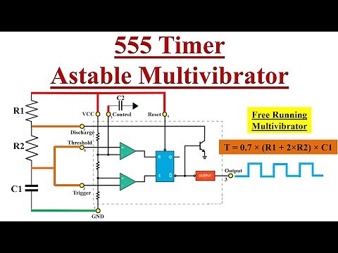 555 Timer as Astable Multivibrator