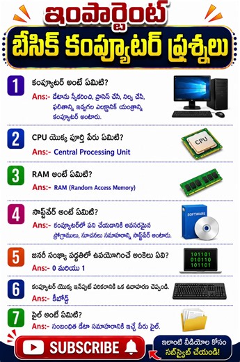 GK| Computer Basics|💥 Top GK Questions✍️#GK Question and Answer#competitiveexams @ jobzone365