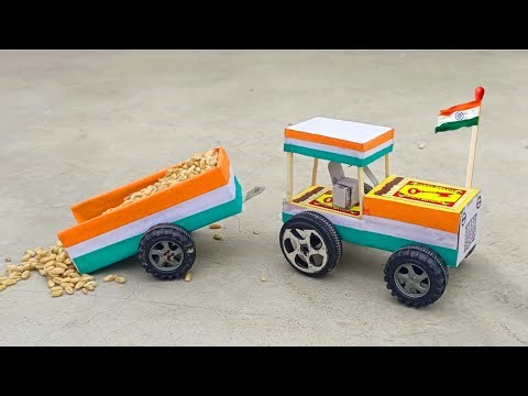 26 January Activity 🇮🇳 | Matchbox Tractor Trolley for School Project