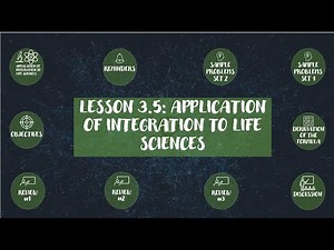 Application of Integration in Life Science and Chemistry (Basic Calculus)