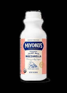 Miyoko’s Creamery Pourable Mozzarella Dairy Free Cheese, Refrigerated Plastic Bottle 16 oz