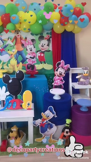 Club house inspired set up #partydecorations #mickeymouseclubhouse #mickeyandfriends #mickeyparty #candytable #tablesetup #kidspartyideas