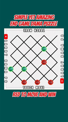 End Game Dama Puzzle Explanation #larrydamapg #checkers #damapuzzle | Larry Dama PG