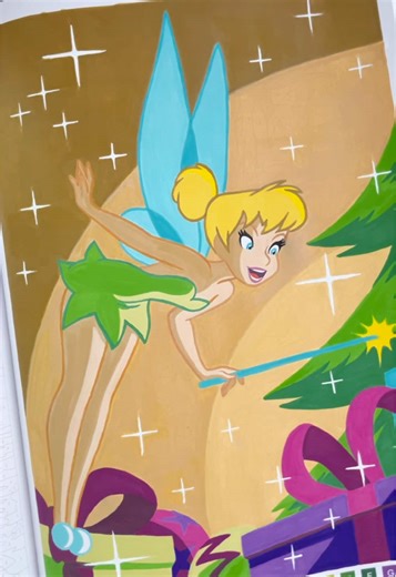 Tinker Bell Christmas Coloring Tutorial for All Ages