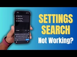 iPhone Settings SEARCH Not Working? | Let's Fix It!