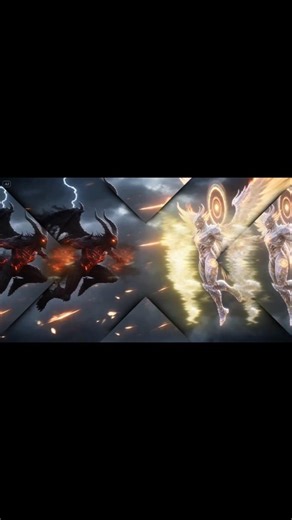 Angel Vs Demon #fighting #angelvsdemon #epicbattle #epicfight #visualeffects #anime #edit