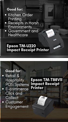 What's the best receipt printer for your business? Is it the reliable Impact Printer or the speedy Thermal Printer? Which ever you need, we got it for you! | CTC Solutions Technology Inc.