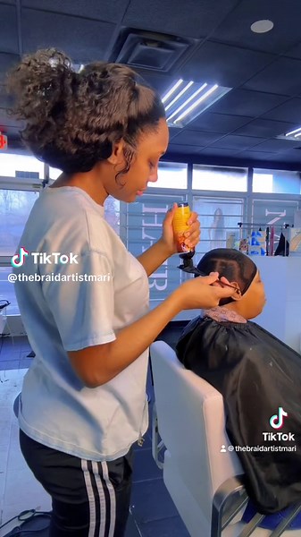 Sleek Pony Hair Tutorial with Orange Highlights by The Braid Artist Mari