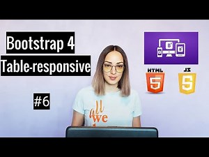 Урок 6 Bootstrap 4 . Адаптивные таблицы / Table-responsive