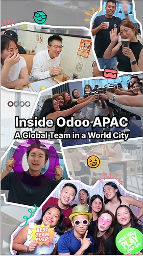 Odoo on Instagram: "Hong Kong is a city where cultures connect. Our office is no different.🌏 Odoo Hong Kong brings together talented people from over 20 nationalities, creating a workplace powered by diverse ideas and a shared passion. Ready to meet the team? Deep dive into our Odoo stories 🚀 #OdooAPAC"