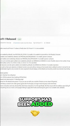 Proton GE 11.1 Update: Massive Improvements for Steam Deck Gaming! #shorts