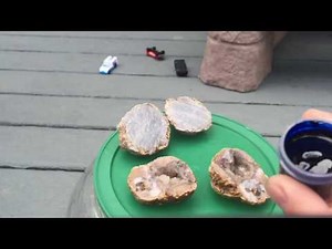 How To Cut A Rock In Half Geodes