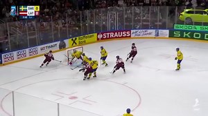 🇱🇻 Dans Locmelis with his first goal of the tournament puts Latvijas Hokeja federācija on the board! #IIHFWorlds #SWELAT | International Ice Hockey Federation (IIHF)