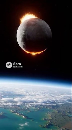 "The Moon’s Final Descent: Earth’s Cataclysmic End in Ultra-Realistic Detail"