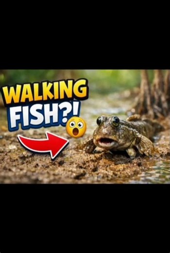 👉 Mudskipper: The Fish That Walks on Land?! 😱🐟