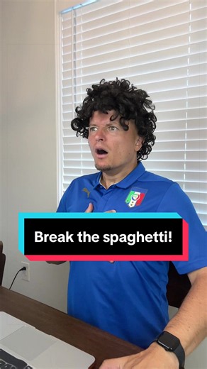 How to Break Spaghetti Without Losing the Italian Feeling