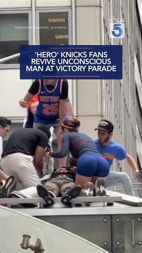 'Hero' Knicks Fans Revive Unconscious Man at Victory Parade
