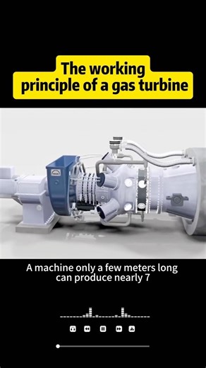 The working principle of a gas turbine #knowledge #science
