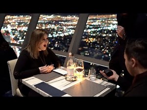 Emotional Marriage Proposal Reaction From The Highest View In Las Vegas!
