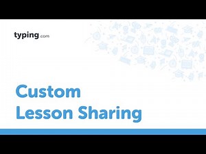 Custom Lesson Sharing on Typing.com