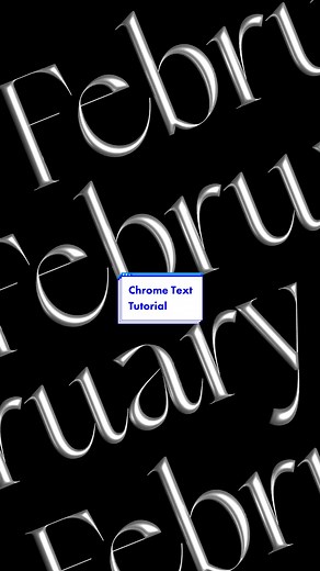 Instructions at the end! ✍️ this is the easiest way I’ve found to create that sleek chrome text look 🤓 #adobe #adobeillustrator #design #chrometext