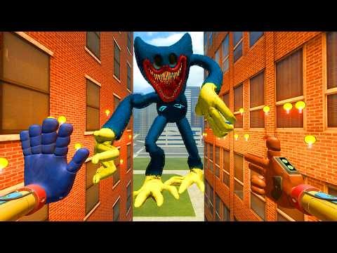 GIANT HUGGY WUGGY FROM POPPY PLAYTIME IS ABOUT TO GRAB ME IN THE CITY! 😨 | GARRY'S MOD