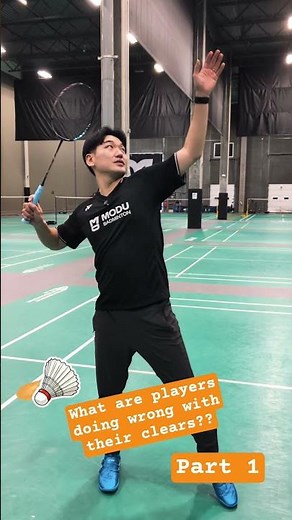 This Badminton Clear Mistake Is VERY Common! #badminton #badmintonlovers