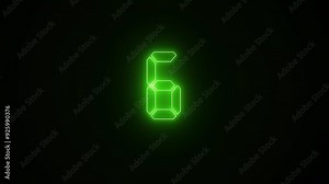 Digital Number Countdown timer 10 seconds and top ten countdown, countdown numbers from 10 to 1