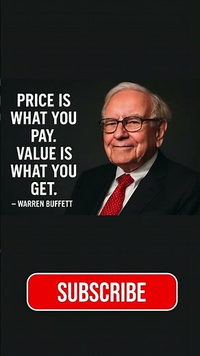 Price vs Value — The Warren Buffett Rule That Can Change Your Life | Success & Money Mindset