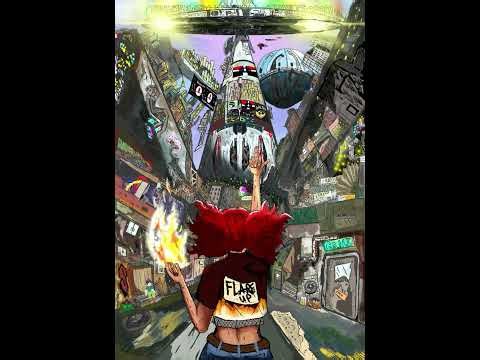 Flare Up! Poster speed drawing (original comic concept)