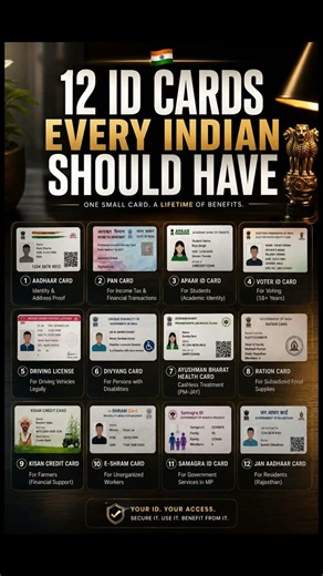 12 ID Cards Every Indian Should Have