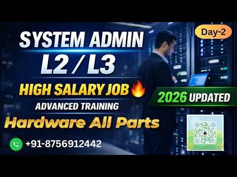 Day 2 L2/L3 System Administrator Complete Computer Hardware Guide(Motherboard,CPU,RAM,HDD Explained)