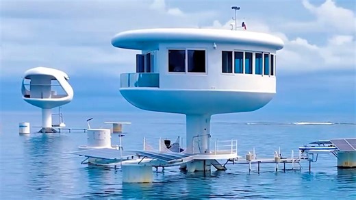 Seapods von Ocean Builders sollen Leben auf dem Meer ermöglichen