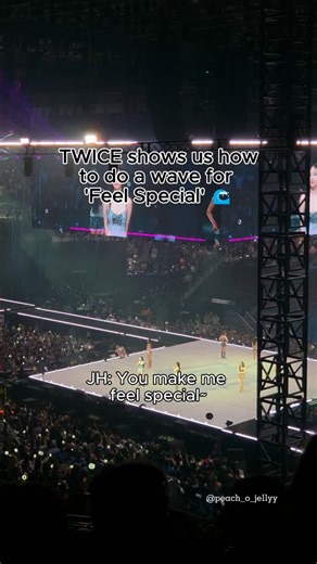 Jenicka 🍑 on Instagram: "TWICE teaching Melbourne how to do a wave for ‘Feel Special’ at TWICE 4th World Tour ‘This Is For’ in Melbourne, Australia D-1 🌊 #TWICE #트와이스 #THISISFOR #TWICE_THISISFOR_WORLD_TOUR #TWICE_THISISFOR_WORLD_TOUR_IN_MELBOURNE #THISISFORINMELBOURNE #thisisforinmelbourneday1 #TWICEinAustralia #TWICEinMelbourne #ONCE #TEN_The_Story_Goes_On #MEplusYOU #TWICE_10th_Anniversary #twiceconcert #kpopconcert #nayeon #jeongyeon #momo #sana #jihyo #mina #dahyun #chaeyoung #tzuyu #explo