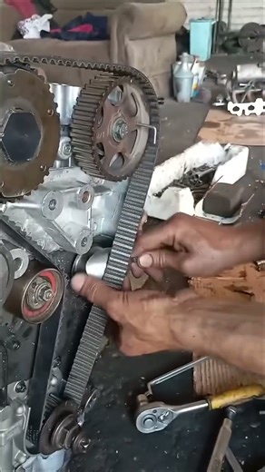 Timing Belt Installation Step by Step | Engine Repair 🔧 #shortvideo