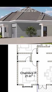 606K views · 4.8K reactions | Plan de villa de 4 chambres avec garage. #architecture #habitat #homedesign #maison #construction | THEADesign | Facebook