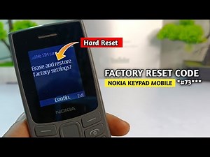 All nokia keypad phone factory reset used code || factory reset