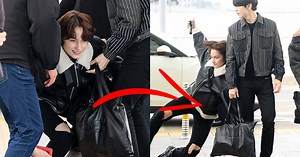 TXT's Huening Kai Slipped And Fell At The Airport And The Members Immediately Rushed To His Side