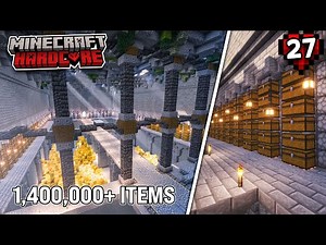 I Built My Perfect Dwarven Storage Hall In Hardcore Minecraft Survival