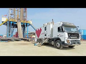 wireline logging☢️ at drilling rig oilfield oil and gas drill pipe casing running tubing running