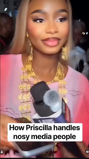 See how Priscilla handles nosy press #priscilla #priscillaojo #priscy #jumajux #jux #juxandpriscy