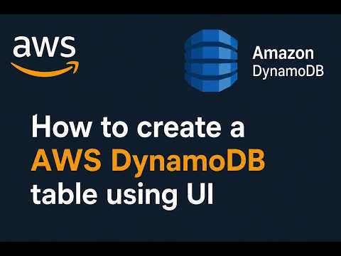 How to create a DynamoDB table using the AWS DynamoDB service Console | Dynamically growable fields