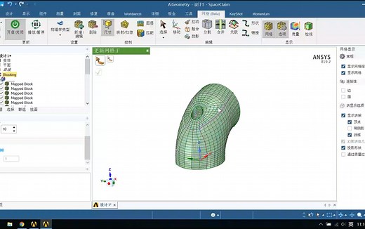 spaceclaim画网格对比ICEM——经典模型案例