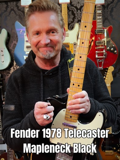 Hier eine schöne Fender Telecaster aus dem Jahr 1978 in gutem Originalzustand – mit schöner Patina und original Fender-Gurt im Koffer. Die Gitarre wurde gespielt, und genau das merkt man – sie schwingt und klingt richtig lebendig. Keine groben Dings & Dongs, nur ehrliche Vintage-Patina. Originale Bundstäbchen ohne Kerben, ca. 65 % Resthöhe – voll spielbar. Specs: Erle-Body, One-Piece-Maple-Hals, 2x Original Pickups, originale Elektronik & Schaller-Mechaniken. Gewicht: 3,790 kg https://reverb.com