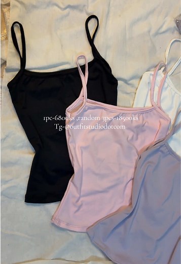 One string tops 1-6800ks Random 3pcs-18500ks Tg-@outfitstudiodotcom #basicfit #fittop #onestringtop #outfitstudio #fittedtop