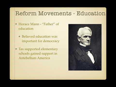 APUSH Review: Antebellum Era Reforms