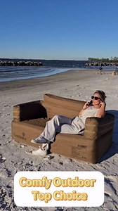 Inflatable Couch Multifunctional Durable Inflatable Sofa with Built in Pump Inflatable Furniture Portable Blow Up Couch for Camping Backyard Outdoor Glamping Inflatable Chair Movie Loveseat | Auto Cordless Pump, Easy inflation, Puncture Resistant, Portable for Camping, Easy to Clean