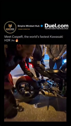 Empire Mindset on Instagram: "Built by ARZ11 Garage, CaspeR is a modified Kawasaki Ninja H2R engineered for extreme performance and record-breaking speed. With a tuned supercharged engine and a NOS system pushing it beyond factory limits, this machine delivers unmatched acceleration and stability at high velocity. Every component is optimized for drag racing precision and control. Love technology?#kawasaki #h2r #superbike #engineering #performance #technology #innovation #motorcycle"