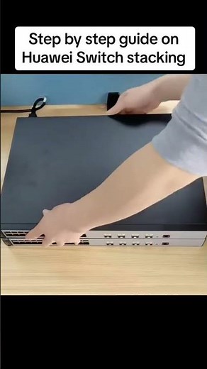 Step by step guide on huawei switch stacking #huaweiswitch #huawei #cisco #switch #stacking